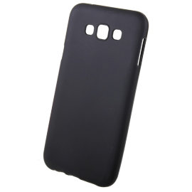 Чехол силиконовый матовый Samsung E700F Galaxy E7 (черный)