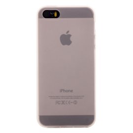 Чехол силиконовый матовый Apple iPhone 5 (белый)