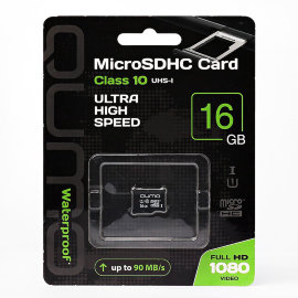 Карта памяти MicroSD 16GB Qumo UHS-I 3.0 (без адаптера)