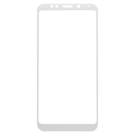 Защитное стекло Xiaomi Redmi 5 Plus (полное покрытие) (белое) (без упаковки)