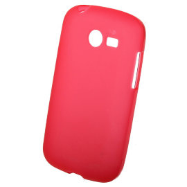 Чехол силиконовый матовый Samsung G110 Galaxy Pocket 2 (красный)