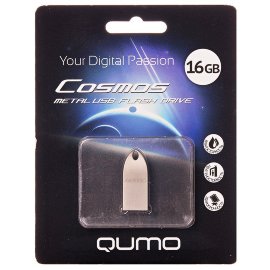 Флэш накопитель USB 16Gb Qumo Cosmos (серебристая)