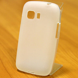 Чехол силиконовый матовый Samsung G130 Galaxy Young 2 (белый)