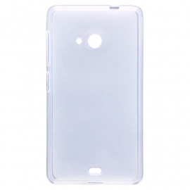 Чехол силиконовый матовый Microsoft Lumia 535 Dual (RM-1090) (белый)