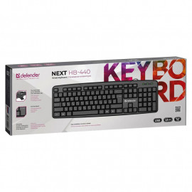 Клавиатура Defender Next HB-440 (проводная) (черная)