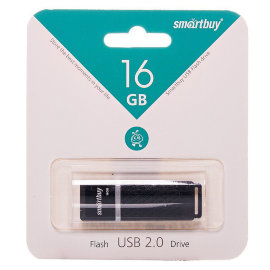 Флэш накопитель USB 16Gb Smart Buy Quartz (черная)