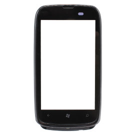 Тачскрин (сенсор) Nokia Lumia 610 (RM-835) с рамкой (черный)