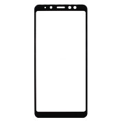 Защитное стекло Samsung A730F Galaxy A8 plus (2018) (полное покрытие) (черное) (без упаковки)