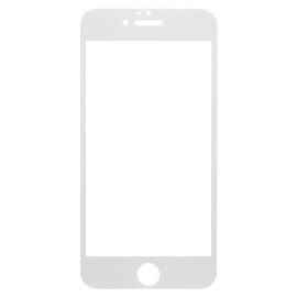 Защитное стекло Apple iPhone 6 (полное покрытие) (белое) (без упаковки)