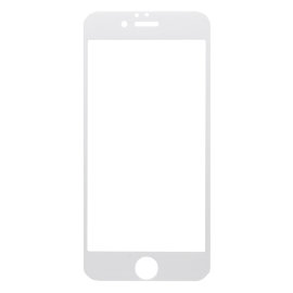 Защитное стекло Apple iPhone 6 (полное покрытие) (тонкое) (белое) (без упаковки)
