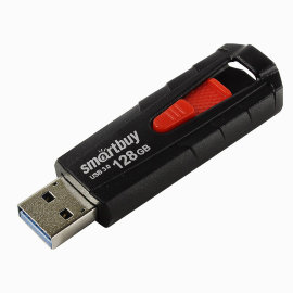 Флэш накопитель USB 128Gb Smart Buy IRON (черный)
