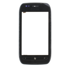 Тачскрин (сенсор) Nokia Lumia 710 в сборе с рамкой (черный)