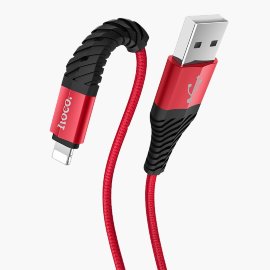 Дата-кабель USB универсальный Lightning Hoco X38 Cool Charging (красный)