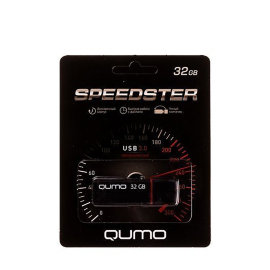 Флэш накопитель USB 32Gb Qumo Speedster 3.0 (черная)