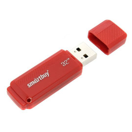 Флэш накопитель USB 32Gb Smart Buy Dock (красный)