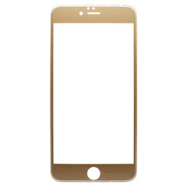 Защитное стекло Apple iPhone 6 Plus (закалённое) (полное покрытие) (золотое)