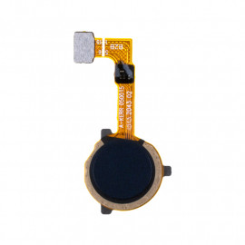 Шлейф Realme C21 сканер отпечатка пальцев в сборе с толкателем (черный)