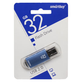 Флэш накопитель USB 32GB Smart Buy V-Cut (синий)
