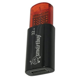 Флэш накопитель USB 32Gb Smartbuy Click (черная)